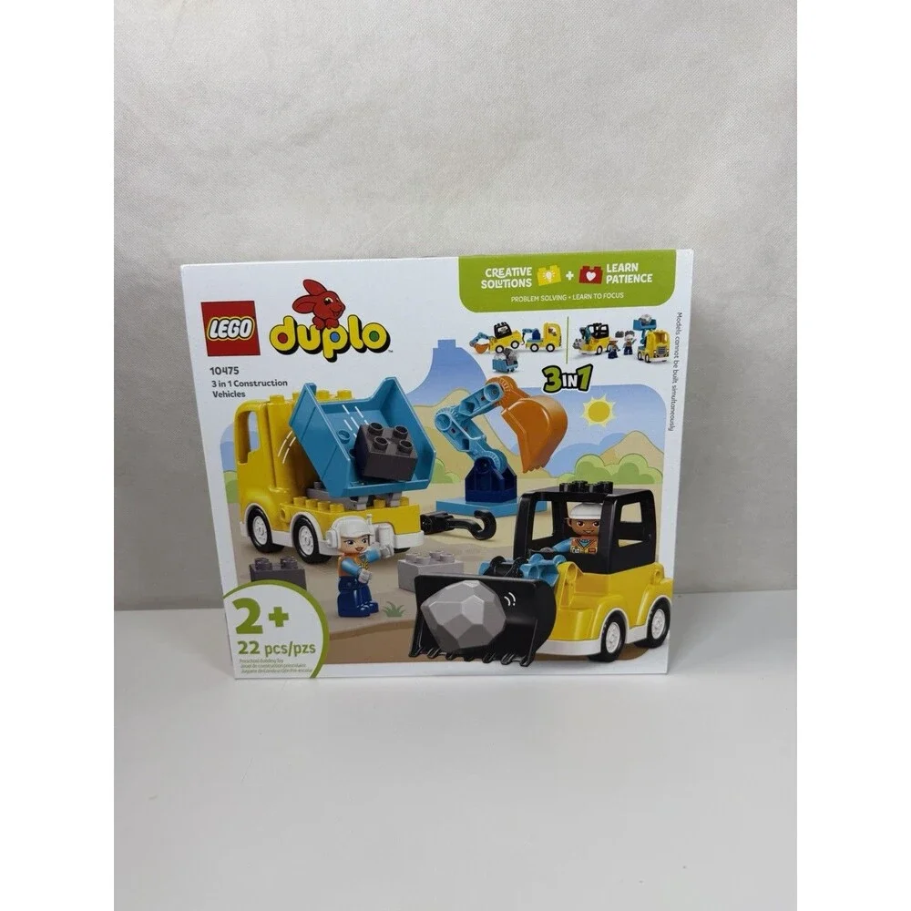 LEGO DUPLO Town 3 in 1 Construction Vehicles 10475 Toddler Toy Truck NEW SEALED